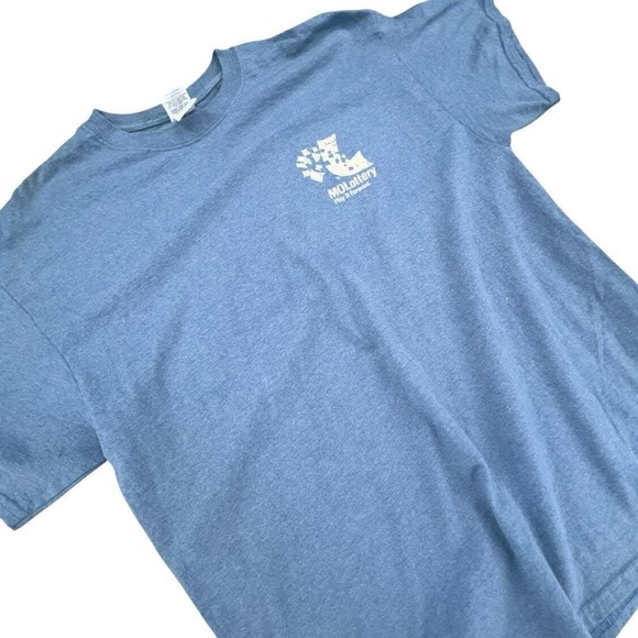 Gildan Ultra Cotton Blue MOLottery T-Shirt‎ Summer Playlist VIP Access XL - Picture 3 of 11